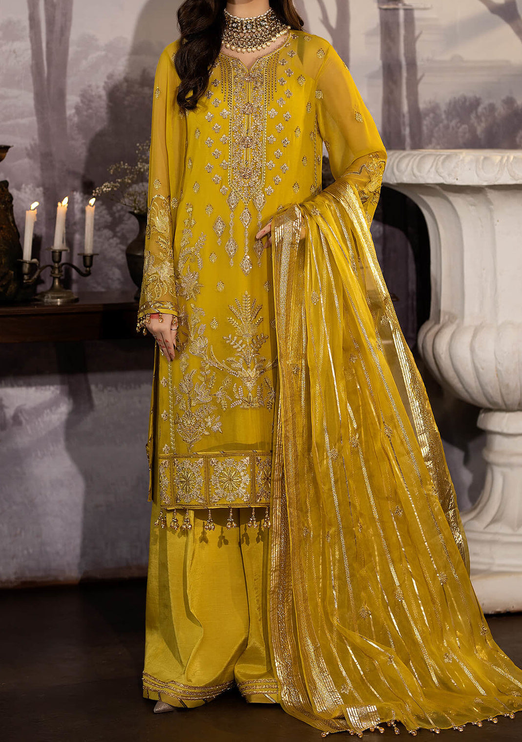 Imrozia Isabella Pakistani Chiffon Dress